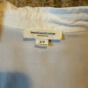 Women's White Ruffle Sleeve Top
